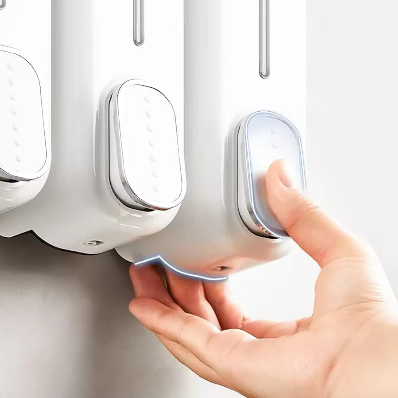 Wall Mounted Soap Dispenser Bathroom Shower Soap Dispenser 350Ml Body Wash Shampoo Conditioner Hand Soap Dispenser Pump