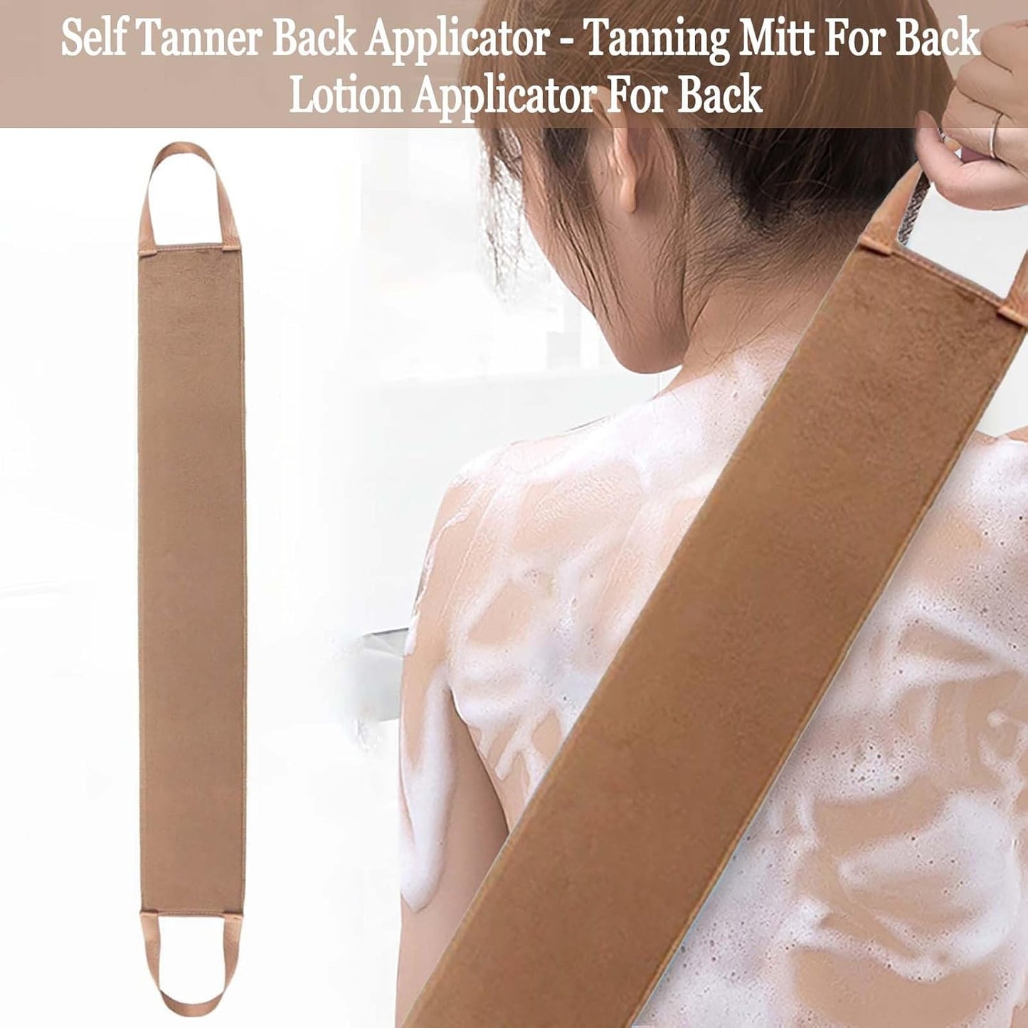 Tanning Back Lotion Applicator, Back Lotion Applicators, Back Lotion Applicators for Your Back, Back Buddy Lotion Applicator for Back Self Applicator, Work with Self Tanning Mitt (1 Pc)