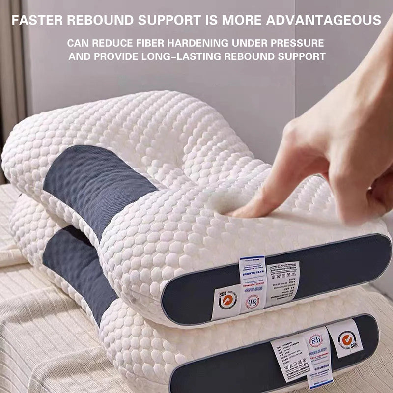 Ultra Pain Relief Cooling Pillow for Neck Support, Comfortable Sleep, Odorless Ergonomic Contour Memory Foam Pillow with Orthopedic Bed Pillow
