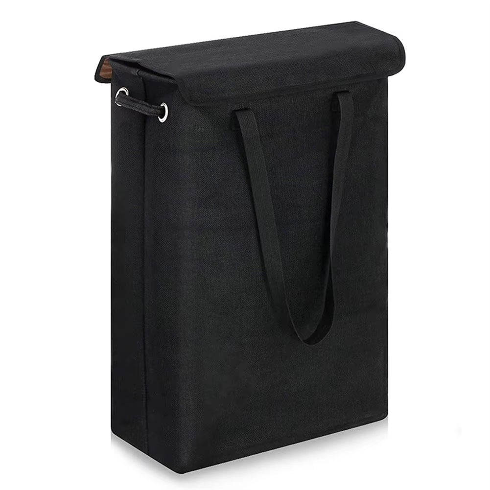 Thin Laundry Basket with Handle & Lid Slim Laundry Basket Multi-Function Narrow Laundry Hamper for Toys Clothing Organization