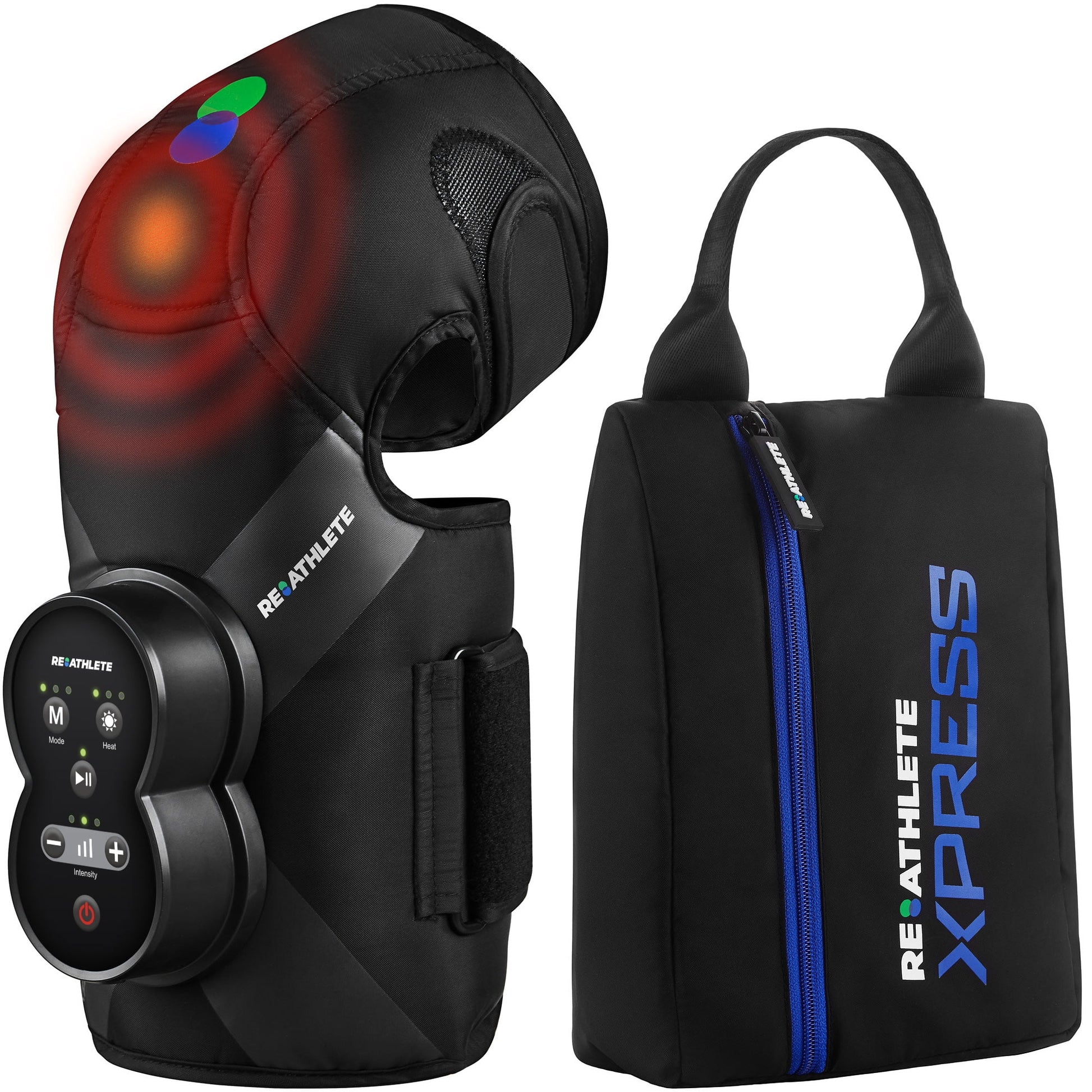 Xpress Knee Massager for Pain Relief Rechargeable, Portable | Leg Massager with Heat and Compression | Also Calf Massager or Thigh Massager | Massager for Circulation