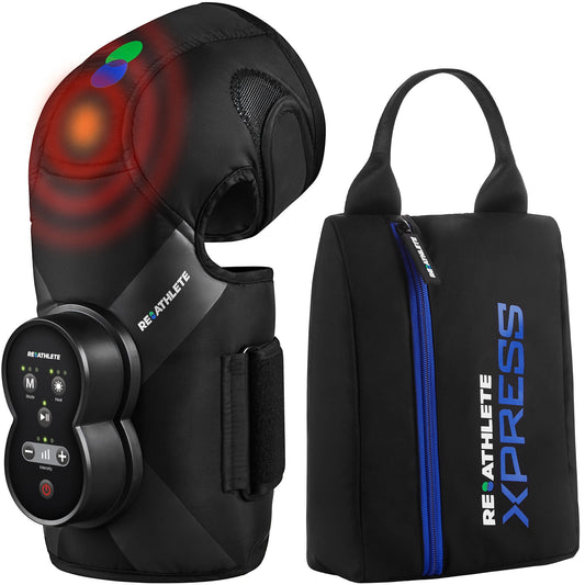 Xpress Knee Massager for Pain Relief Rechargeable, Portable | Leg Massager with Heat and Compression | Also Calf Massager or Thigh Massager | Massager for Circulation