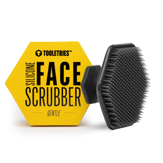 - Men'S Face Scrubber - Premium Silicone Facial Cleansing Brush, Gentle Exfoliator Pad & Soft-Touch Massager - Removes Dead & Dry Skin - Long Lasting Shower Accessories - Charcoal