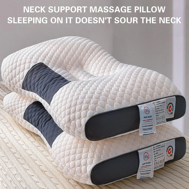 Ultra Pain Relief Cooling Pillow for Neck Support, Comfortable Sleep, Odorless Ergonomic Contour Memory Foam Pillow with Orthopedic Bed Pillow
