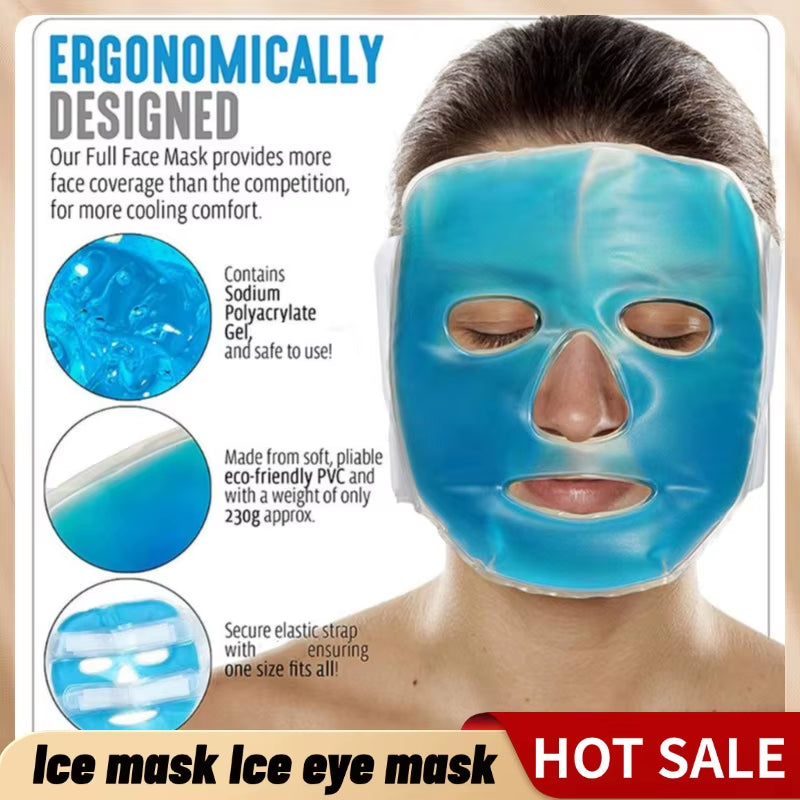 Ice Eye Mask Cold Mask Mask Warm Eye Mask Relieves Fatigue Relaxing Whole Face Cooling Mask Ice Mask Skin Care Tools Beauty