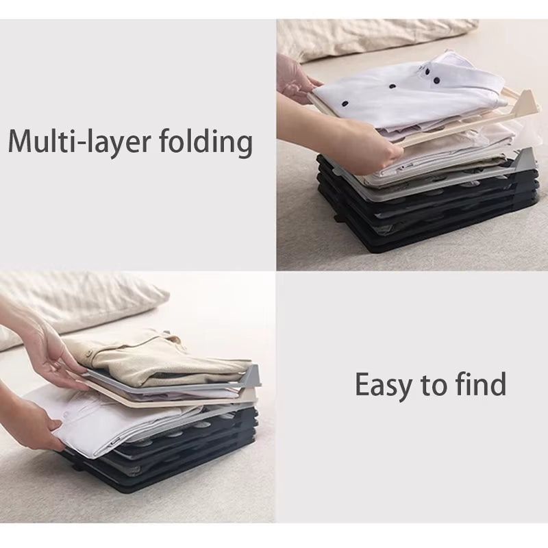 5Pcs Shirt Organizer T Shirt Folder Board Clothing Dividers Stackable T Shirt Document Lazy Folding Board Organizers Dropship