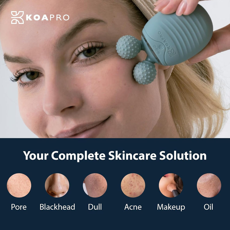 pro Facial Cleansing Brush Exfoliating Face Scrubber for Women & Men, Waterproof Face Brush Cleanser, 3-In-1 Rechargeable Electric Face Massager Tool, Reusable Sonic Face Cleansing Brush