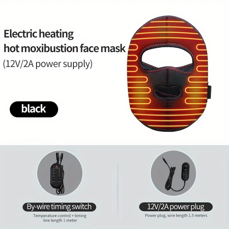 Electrically Heated Head Facial Paralysis Hot Pack Massage Mask Face Aftermath Recovery Instrument Face Spasm Crooked Mouth