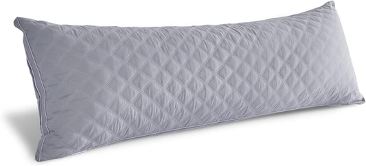 Gray 21X54 Inch Body Pillows for Adults- down Alternative Body Pillows Premium Adjustable Loft Quilted Body Pillows Hypoallergenic Fluffy Quality Plush Body Pillow