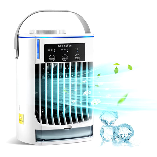 Mini Portable Air Conditioner Air Cooler Fan USB Water Cooling Fan Air Conditioning for Home Office Mobile Air Conditioner