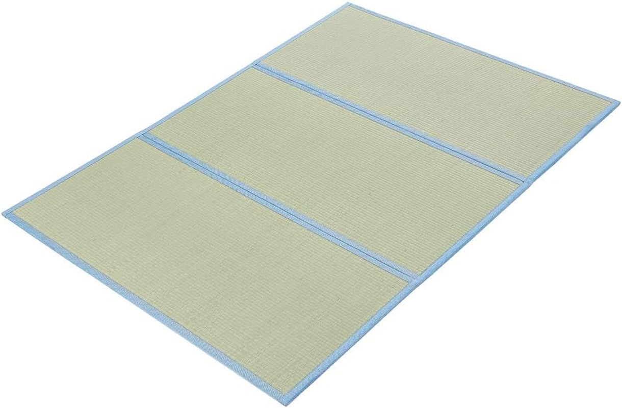 Tatami Mat Japanese Foldable Mattress Full Size Japanese Floor Bed Mattress Rush Grass (Full)