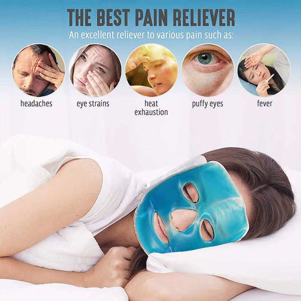Ice Eye Mask Cold Mask Mask Warm Eye Mask Relieves Fatigue Relaxing Whole Face Cooling Mask Ice Mask Skin Care Tools Beauty