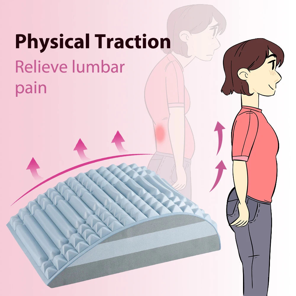 Neck & Back Stretcher Back Neck Cracker for Lower Back Pain Relief Refresh Back Stretcher Waist Relaxation Yoga Stretcher