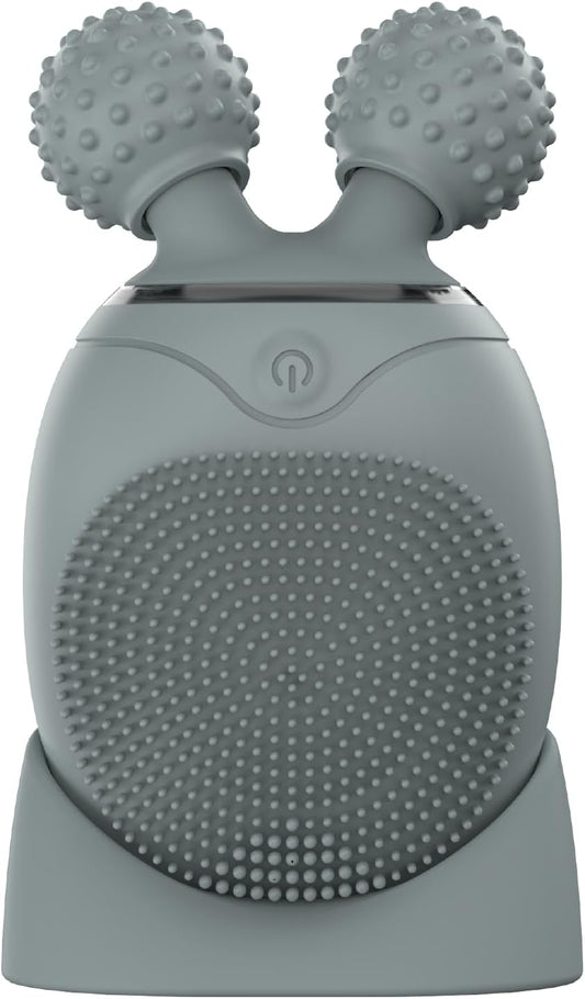 pro Facial Cleansing Brush Exfoliating Face Scrubber for Women & Men, Waterproof Face Brush Cleanser, 3-In-1 Rechargeable Electric Face Massager Tool, Reusable Sonic Face Cleansing Brush