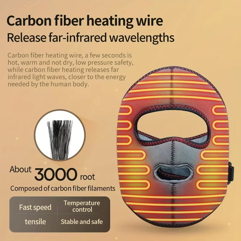 Electrically Heated Head Facial Paralysis Hot Pack Massage Mask Face Aftermath Recovery Instrument Face Spasm Crooked Mouth
