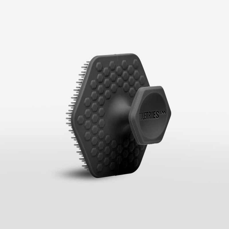 - Men'S Face Scrubber - Premium Silicone Facial Cleansing Brush, Gentle Exfoliator Pad & Soft-Touch Massager - Removes Dead & Dry Skin - Long Lasting Shower Accessories - Charcoal