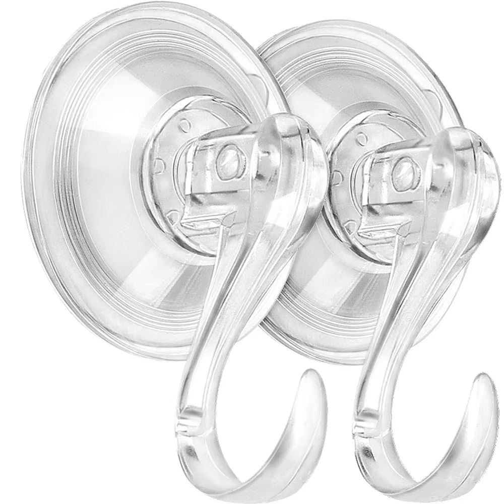 Suction Cup Hooks Clear Reusable Heavy Duty Vacuum Suction Cup Hooks Kitchen Bathroom Hooks for Towel Clothes Coat Hanging Hook