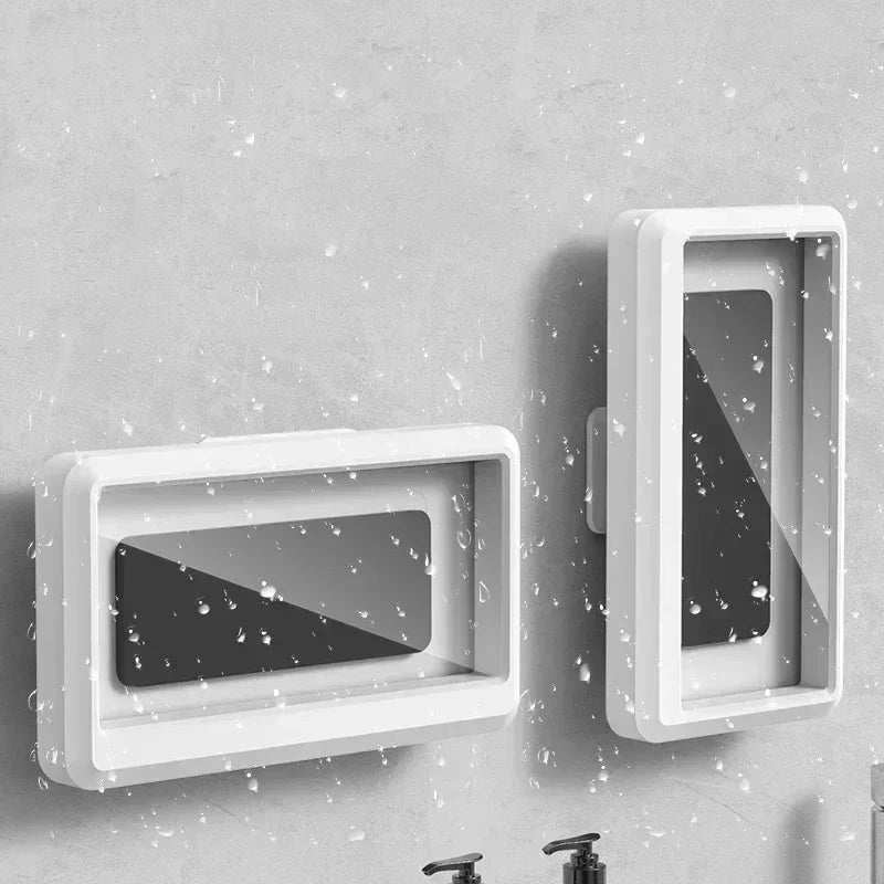 Shower Phone Holder Waterproof 480 Rotating Phone Holder for Bathroom Bathtub Kitchen Wall Waterproof and anti Fog Phone Holder