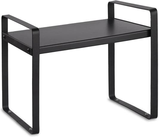 Counter Organizer Shelf 13" Countertop Organizer Cabinet Pantry Shelf Kitchen Organization Cupboard Stand Spice Rack Storage Shelves Bathroom Shelf Black