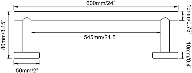 Bathroom Towel Bar 24