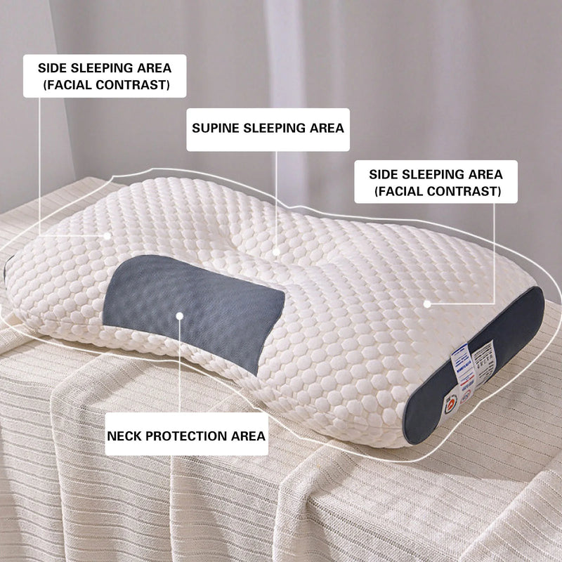 Ultra Pain Relief Cooling Pillow for Neck Support, Comfortable Sleep, Odorless Ergonomic Contour Memory Foam Pillow with Orthopedic Bed Pillow